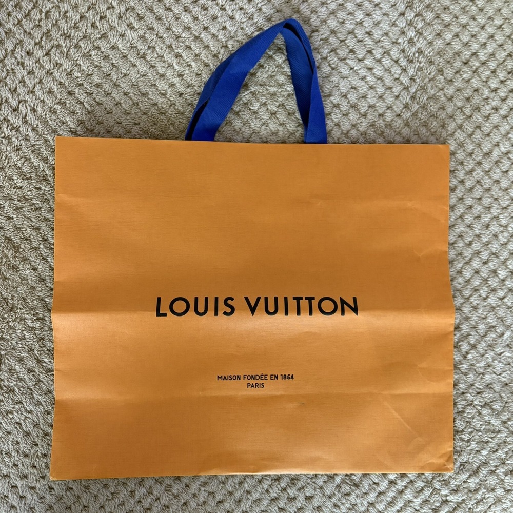 LOUIS VUITTON Large Saffron Shopping  Bag 15.75" x 13.25" x 6.25"